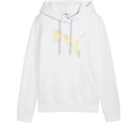 PUMA Essentials Metallic Fleece Hoodie Damen 52 - PUMA white/metallic gold L