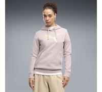Hoodie PUMA "ESS METALLIC Hoodie Damen", Damen, Gr. XS, rosa (misty pink metallic gold), Obermaterial: 68% Baumwolle, 32% Polyester. Kapuzenfutter: 100% Baumwolle. Rippe: 97% Baumwolle, 3% Elasthan, n