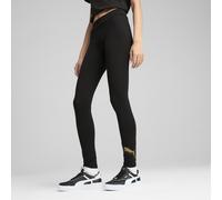 PUMA ESS Metallisch Leggings Damen, Accessoires, Schwarz, M Black