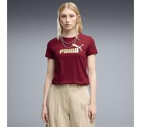 PUMA ESS Metallisch No. 1 Logo T-Shirt Damen, Kleidung, Rot, S
