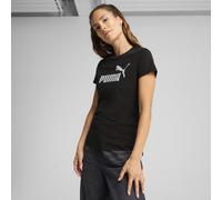 PUMA ESS Metallisch No. 1 Logo T-Shirt Damen, Kleidung, Schwarz, XL Black