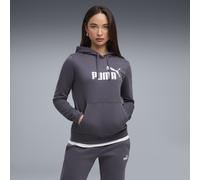 Hoodie PUMA "ESS No. 1 Logo Hoodie Damen", Damen, Gr. L, inky depths gray, Obermaterial: 34% Polyester, 66% Baumwolle. Kapuzenfutter: 100% Baumwolle. Rippe: 3% Elasthan, 97% Baumwolle, normal, Sweatsh