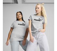 Puma ESS No. 1 Logo T-Shirt Damen | Mit Logo Print | Light Gray Heather | Größe: L Gray