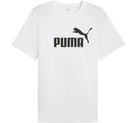 Puma T-Shirt Essentials No. 1 Logo Tee Herren – Rundhals, Regular Fit, Weiß/Schwarz – XL