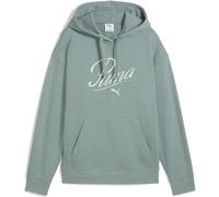 Puma ESS Script Comfort TR Damen Kapuzensweater, grün XL