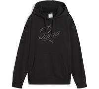 Puma ESS Script Comfort TR Damen Kapuzensweater, schwarz M