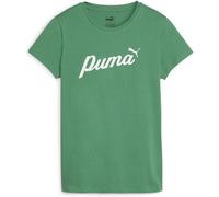 Puma Ess+ Script Damen T-Shirt, grün M
