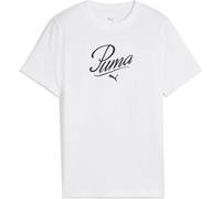 Puma ESS Script Mädchen T-Shirt, weiß 176