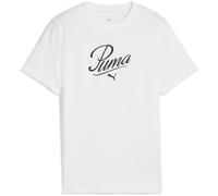 Puma ESS Script Mädchen T-Shirt, weiß, Gr. 176
