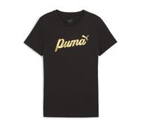 Puma Kinder T-Shirt ESS SCRIPT Metallic Tee 682778-01 140 Puma Black-Gold Foil