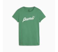 PUMA T-Shirt ESS+ Blossom Script Tee – Damen, Archive Green, Gr. S