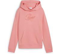 PUMA Essentials Script French Terry Hoodie Mädchen 18 - pink fruit 140