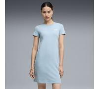 Sweatkleid PUMA "ESS Small No. 1 Logo Slim Kleid Damen", Damen, Gr. XS, Normalgrößen, blau (seafoam blau), Obermaterial: 5% Elasthan, 95% Baumwolle. Kragen: 70% Baumwolle, 30% Polyester, slim fit, Run