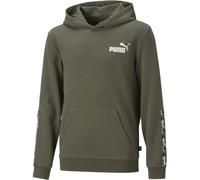 Puma ESS Tape Camo TR Jungen Kapuzensweater, grün 140