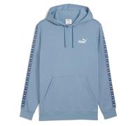 Kapuzensweatshirt PUMA "ESS TAPE HOODIE FL", Herren, Gr. XXL, blau (cool blau), Fleece, Obermaterial: 66% Baumwolle, 34% Polyester, bedruckt, sportlich, regular fit normal, Langarm, Sweatshirts (72528