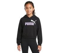 ESS 2 COLOR No 1 Logo Short Length Hoodie TR G PUMA BLACK-LIGHT LAVENDER 152 PUMA BLACK-LIGHT LAVENDER
