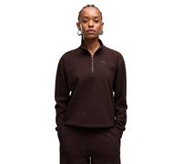 Puma Damen Sweatshirt ESS ELEVATED Standard Half-Zip langarm (694016) XS Braun