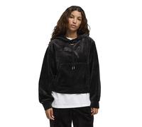 Hoodie PUMA "Essentials Elevated Standard Velour Hoodie Damen", Damen, Gr. L, schwarz, Obermaterial: 100% Polyester. Kapuzenfutter: 100% Baumwolle, Sweatshirts Hoodie (31476307-L) schwarz
