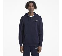 Puma Essential Full Zip Hoodie mit kleinem Logo, Blau Mann L L
