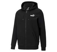 Puma Essential Full Zip Hoodie mit kleinem Logo, Schwarz Mann L L