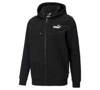 Puma Essential Full Zip Hoodie mit kleinem Logo, Schwarz Mann S S
