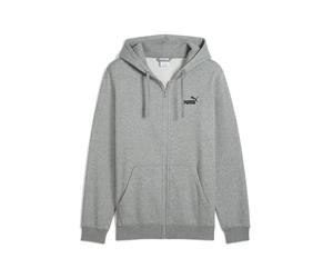 Puma Essential Logo No. 1 Sweatshirt mit durchgehendem Reißverschluss für Herren, Mittelgrau Heather Mann M M