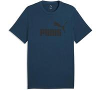PUMA Herren T-Shirt - ESS No.1 Logo Tee, Rundhals, Kurzarm, uni Blau (Midnight Petrol) / 2XL XXL Blau