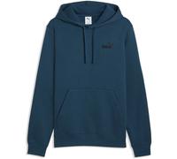 Kapuzensweatshirt PUMA "ESS SMALL NO 1 LOGO HOODIE FL S", Herren, Gr. XL, blau (midnight petrol), Fleece, Obermaterial: 66% Baumwolle, 34% Polyester, unifarben, regular fit normal, angesetztes Bündche