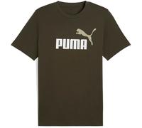 PUMA Essentials 2 Color No. 1 Logo T-Shirt Herren 70 - dark olive XL