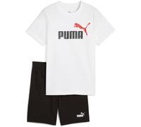 PUMA Jungen ESS 2 COLOR No. 1 Logo Tee and Shorts Set B Gestrickte Anzüge, PUMA White,
