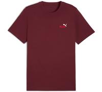 Puma Herren T-Shirt ESS 2 COLOR Small No. 1 Logo Tee (684717) Ruby Shimmer S