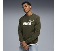 PUMA Essentials 2 Colour No. 1 Logo Fleece-Sweater Herren, Accessoires, Grün, L Green