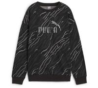 PUMA Essentials+ Animal Print Fleece Crew Sweatshirt Damen 01 - PUMA black S