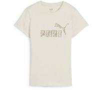 Puma ESSENTIALS + ANIMAL TEE Damen-T-Shirt, beige, größe M
