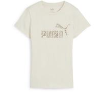 Puma ESSENTIALS + ANIMAL TEE Damen-T-Shirt, beige, größe S