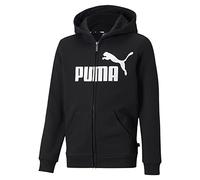 PUMA Essentials Big Logo Jugend Hoodie mit durchgehendem Reißverschluss Puma Black 164