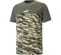 Puma Herren T-Shirt Ess Block Camo Tee 673335-73 S Green Moss