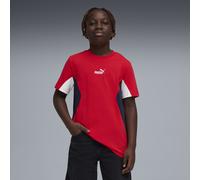 PUMA Essentials Block T-Shirt Teenager, Kleidung, Rot, 5-6Y Red