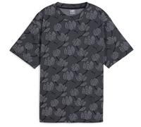 Puma ESSENTIALS + BLOSSOM AOP TEE Damen T-Shirt, dunkelgrau, größe XS