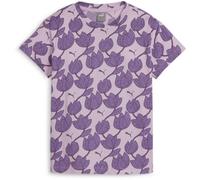 PUMA Essentials+ Blossom Print T-Shirt Mädchen 60 - grape mist/aop 152