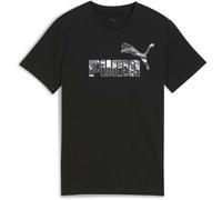 Puma ESSENTIALS + CAMO LOGO TEE B Kinder T-Shirt, schwarz, größe 140