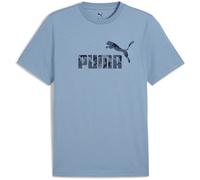 PUMA Essentials Camo T-Shirt Herren, Kleidung, Blau, L Blue