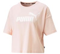 PUMA Essentials Cropped Logo T-Shirt Damen 96 - rose dust XL