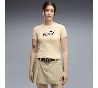 PUMA Essentials Elevated No. 1 Logo Slim T-Shirt Damen, Kleidung, Gelb, XS