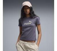 PUMA Essentials Elevated No. 1 Logo Slim T-Shirt Damen, Kleidung, Grau, S
