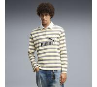 PUMA "Essentials Elevated No. 1 Relaxed Rugbypolo Herren" (85497445-L) buttercream striped gelb