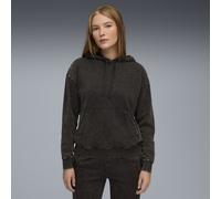 PUMA Damen Essentials Elevated Relaxed Wash Hoodie 3XL, Black