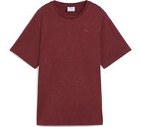 Puma Essentials Elevated Relaxed Wash Tee ruby shimmer (96) L