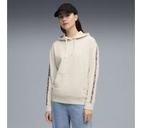 Hoodie PUMA "Essentials Graphics Animal Hoodie Damen", Damen, Gr. S, alpine snow weiß, Obermaterial: 32% Polyester, 68% Baumwolle; Kapuzenfutter: 100% Baumwolle; Ärmelbund: 97% Baumwolle, 3% Elasthan;