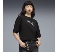 PUMA Essentials Graphics Bedazzled Oversized T-Shirt Damen, Kleidung, Schwarz, L
